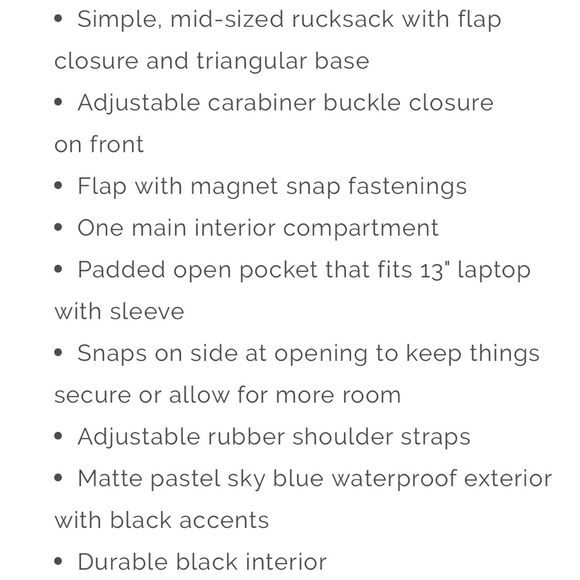 RAINS Rucksack Backpack - Sky (Unisex) - Picture 8 of 9